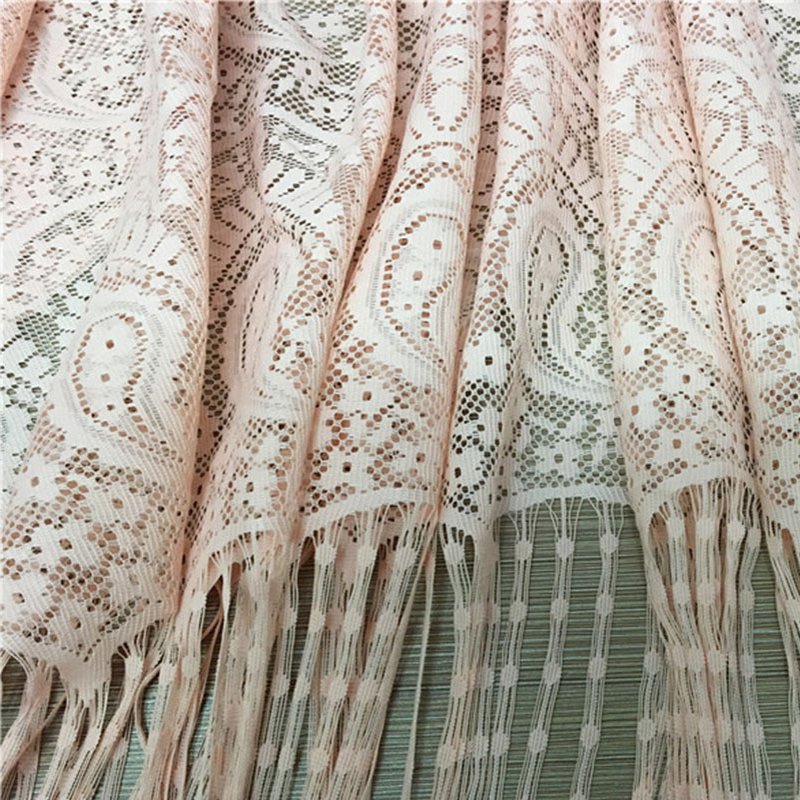 Lace Fabric Eyelash Tassel Nylon Warp Knit Wholesale Supplier 5